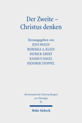 Cover of 'Der Zweite - Christus denken'