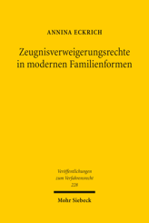 Cover von 'Zeugnisverweigerungsrechte in modernen Familienformen'
