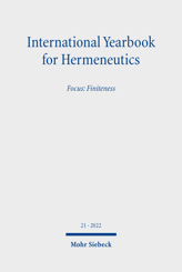 Cover von 'International Yearbook for Hermeneutics'