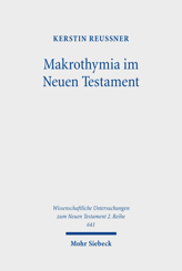Cover von 'Makrothymia im Neuen Testament'