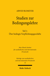 Cover von 'Studien zur Bedingungslehre'