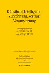 Cover von 'Künstliche Intelligenz - Zurechnung, Vertrag, Verantwortung'