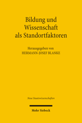 Cover von 'Bildung und Wissenschaft als Standortfaktoren'