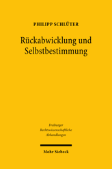Cover von 'Rückabwicklung und Selbstbestimmung'