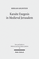 Cover of 'Karaite Exegesis in Medieval Jerusalem'