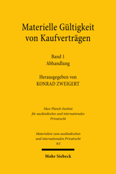 Cover von 'Materielle Gültigkeit von Kaufverträgen'
