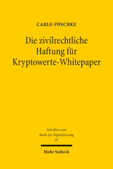 Cover von 'Die zivilrechtliche Haftung für Kryptowerte-Whitepaper'