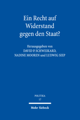 Cover von 'Ein Recht auf Widerstand gegen den Staat?'