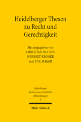 Cover von 'Heidelberger Thesen zu Recht und Gerechtigkeit'