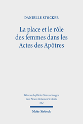 Cover of 'La place et le rôle des femmes dans les Actes des Apôtres'