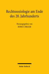 Cover of 'Rechtssoziologie am Ende des 20. Jahrhunderts'
