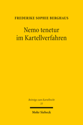 Cover of 'Nemo tenetur im Kartellverfahren'