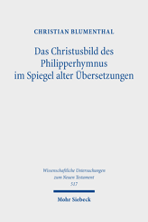 Cover von 'Das Christusbild des Philipperhymnus im Spiegel alter Übersetzungen'