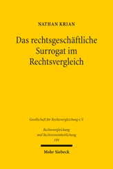 Cover von 'Das rechtsgeschäftliche Surrogat im Rechtsvergleich'
