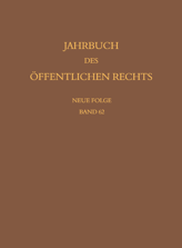 Cover von 'Jahrbuch des öffentlichen Rechts der Gegenwart. Neue Folge'
