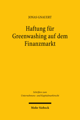 Cover of 'Haftung für Greenwashing auf dem Finanzmarkt'