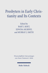 Cover of 'Presbyters in Early Christianity and Its Contexts'