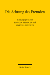 Cover of 'Die Achtung des Fremden'