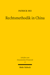 Cover of 'Rechtsmethodik in China'