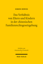 Cover of 'Das Verhältnis von Eltern und Kindern in der chinesischen Familienrechtsgesetzgebung'