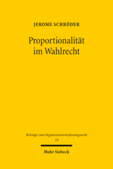 Cover von 'Proportionalität im Wahlrecht'