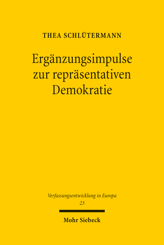 Cover of 'Ergänzungsimpulse zur repräsentativen Demokratie'