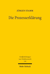 Cover of 'Die Prozesserklärung'