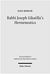 Cover of 'Rabbi Joseph Gikatilla's Hermeneutics'