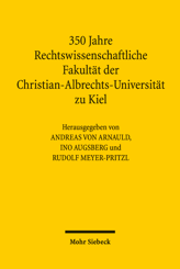 Cover of '350 Jahre Rechtswissenschaftliche Fakultät der Christian-Albrechts-Universität zu Kiel'