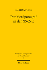 Cover of 'Der Mordparagraf in der NS-Zeit'