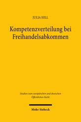 Cover von 'Kompetenzverteilung bei Freihandelsabkommen'