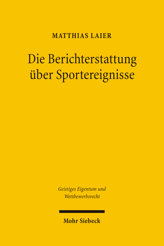 Cover of 'Die Berichterstattung über Sportereignisse'