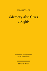 Cover von ''Memory Also Gives a Right''