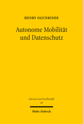 Cover von 'Autonome Mobilität und Datenschutz'