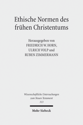 Cover von 'Ethische Normen des frühen Christentums'