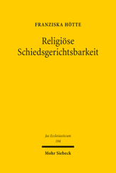 Cover of 'Religiöse Schiedsgerichtsbarkeit'
