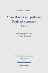 Cover of 'Annotationes in Epistolam Pauli ad Romanos 1527'
